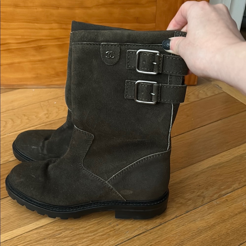 Chanel Suede Boots